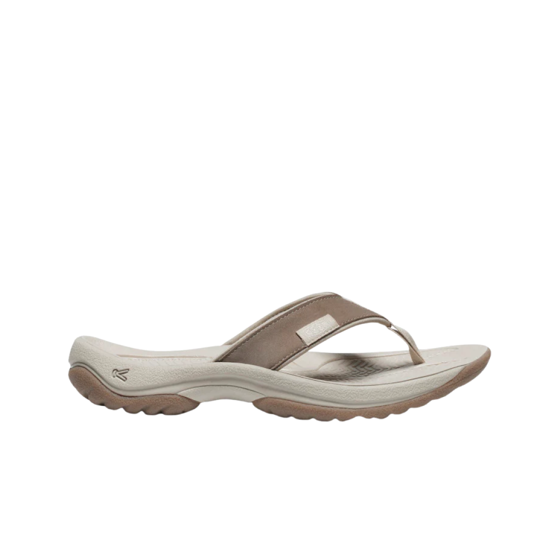 1029377 (W) Keen Kona Leather Flip-Flop Brindle Silver Birch