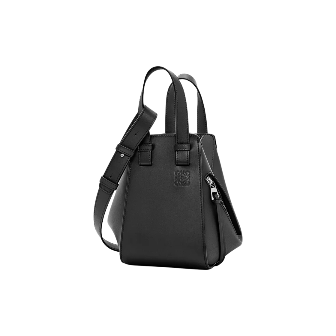 로에베 클래식 카프스킨 컴팩트 해먹백 블랙(Loewe Compact Hammock Bag in Classic Calfskin Black)