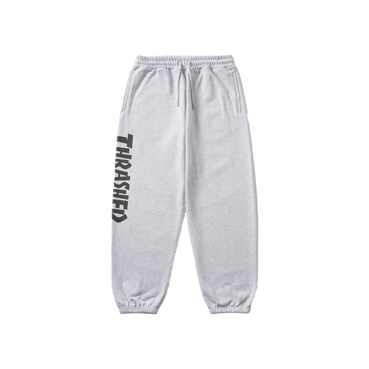 TR2401PT21WM THRASHER Magazine Logo Sweat Jogger Pants White Melange