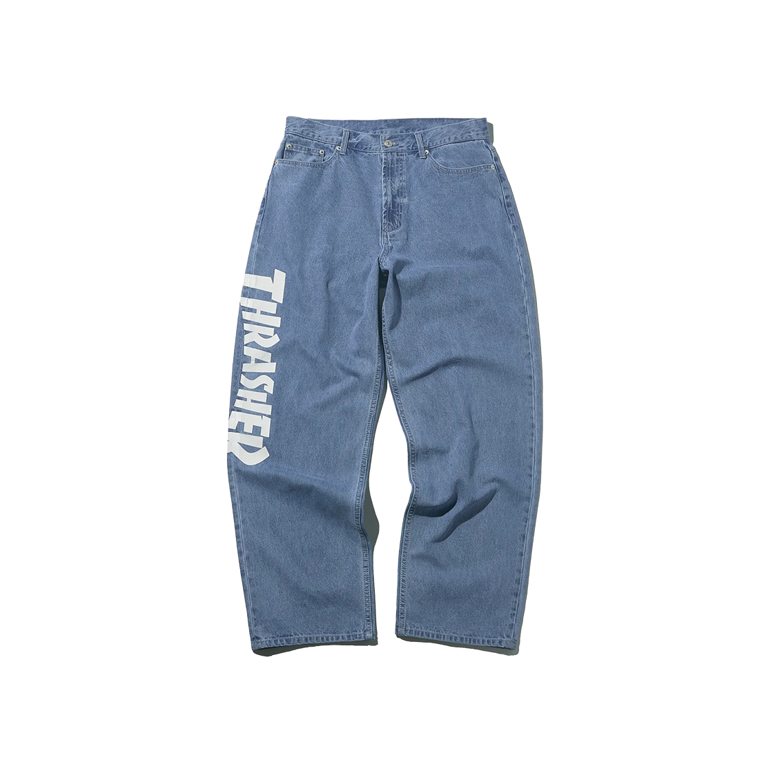 트레셔 매거진 와이드 데님 팬츠 인디고(THRASHER Magazine Wide Denim Pants Indigo)