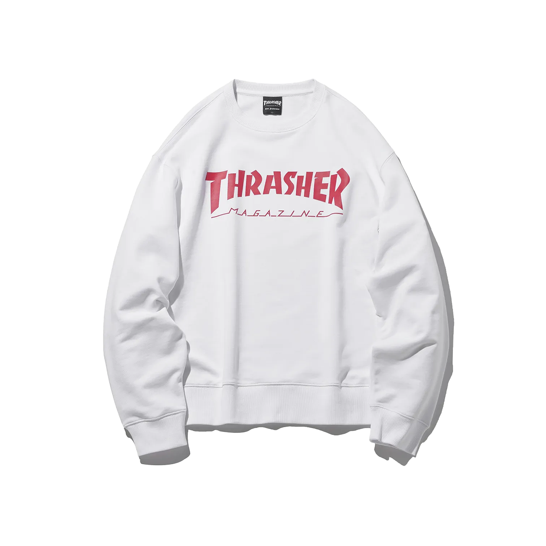 트레셔 매거진 로고 맨투맨 화이트(THRASHER Magazine Logo Sweatshirt White) - 1