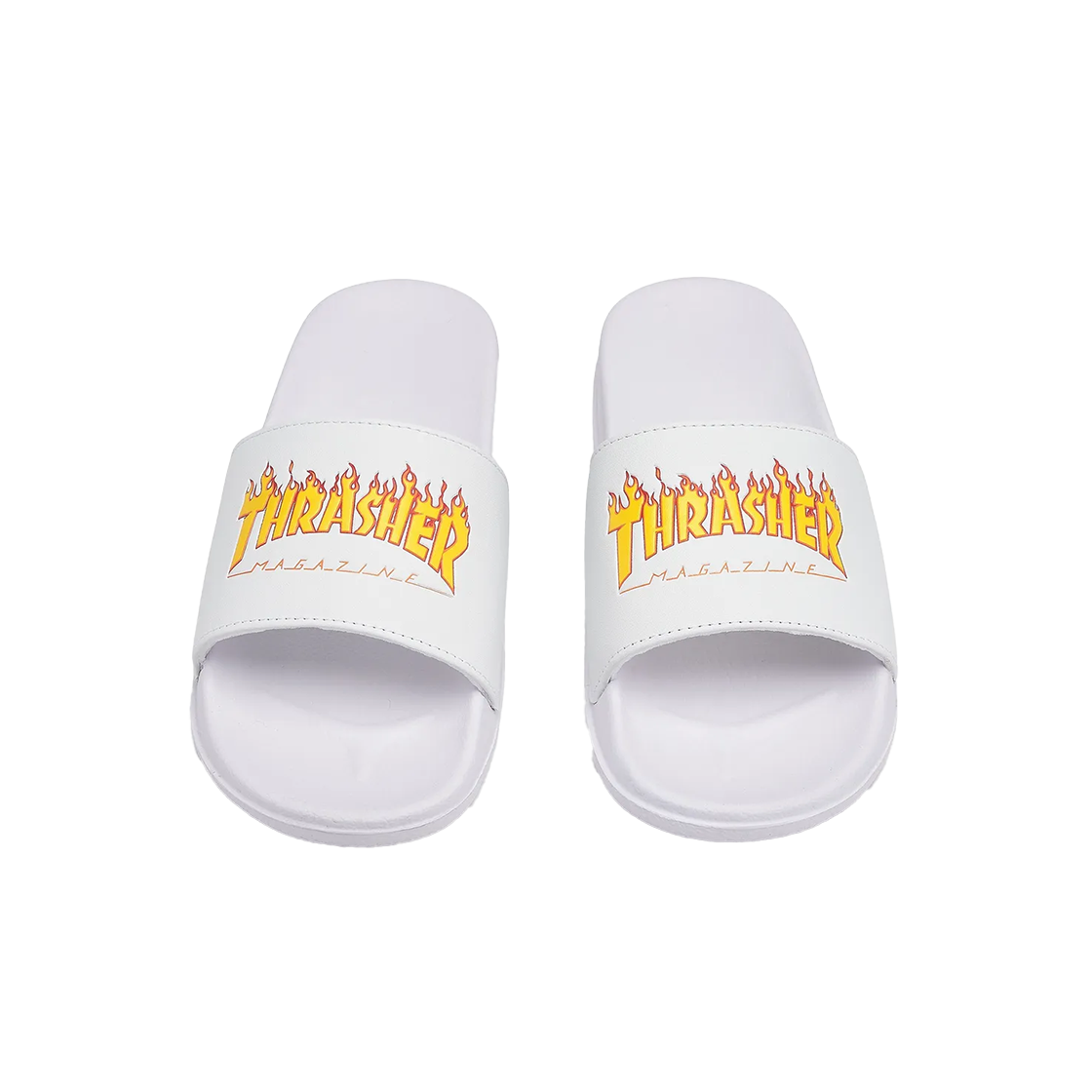 트레셔 플레임 슬라이드 화이트(THRASHER Flame Slide White)