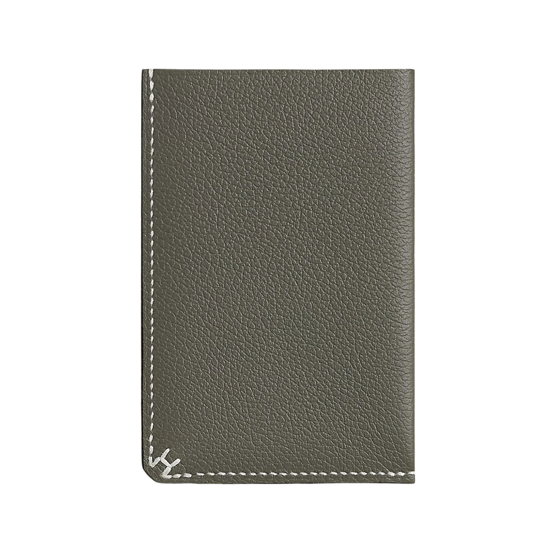 H084859CA0L Hermes H Sellier Card Holder Evercolor & Gris Meyer