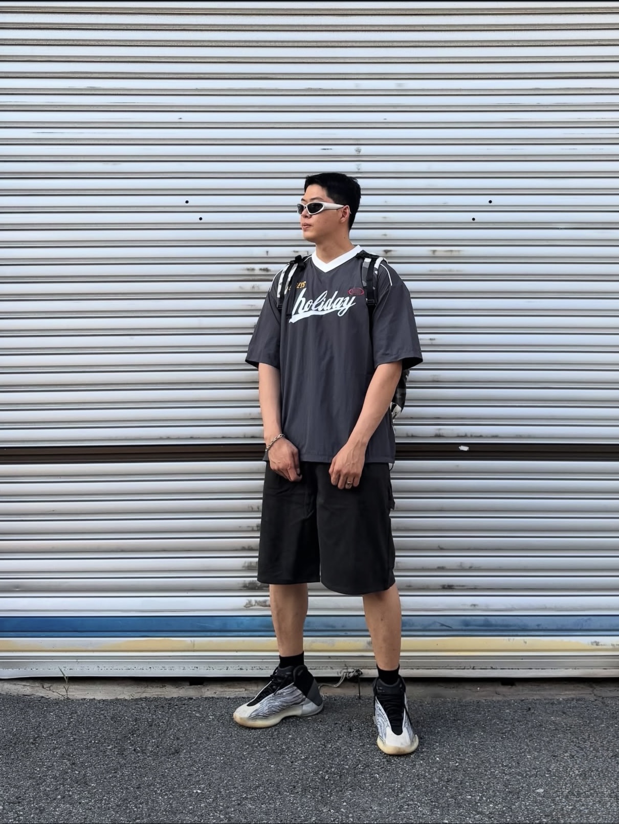 Supreme Backpack Snow Camo - 25SS, Adidas Yeezy QNTM Lifestyle 착용 스타일 - 6