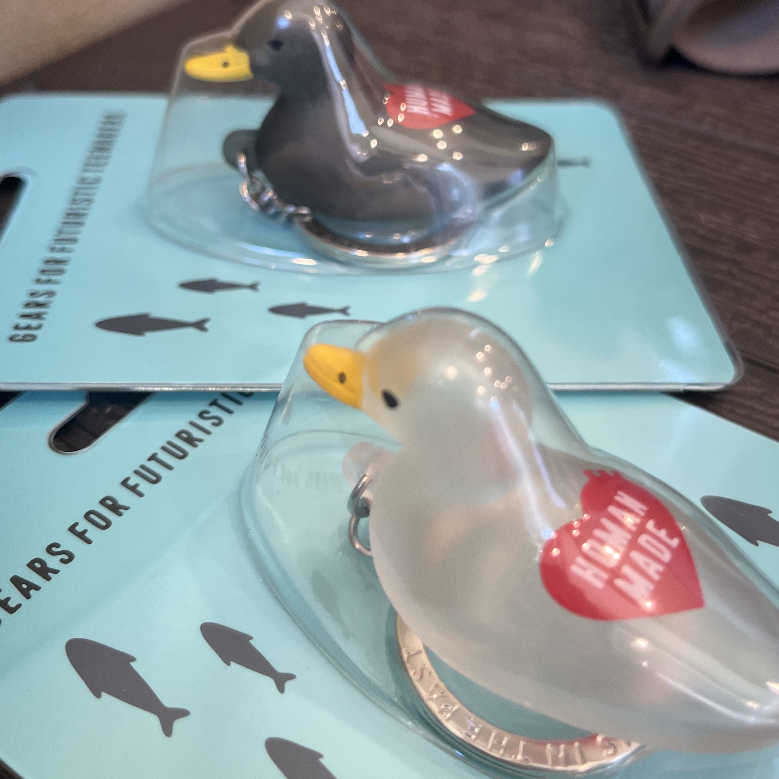 Human Made Duck PVC Key Chain Clear 착용 스타일