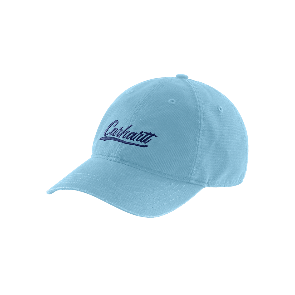 105247-H51 (W) Carhartt Canvas Script Graphic Cap Powder Blue