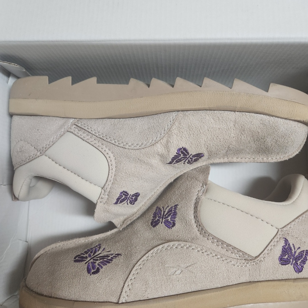 Reebok x Needles Beatnik Moc Modern Beige Extreme Purple 착용 스타일