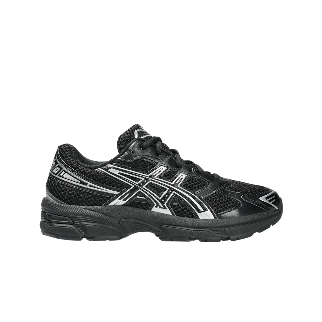 (GS) 아식스 젤 1130 블랙 퓨어 실버((GS) Asics Gel-1130 Black Pure Silver) - 1