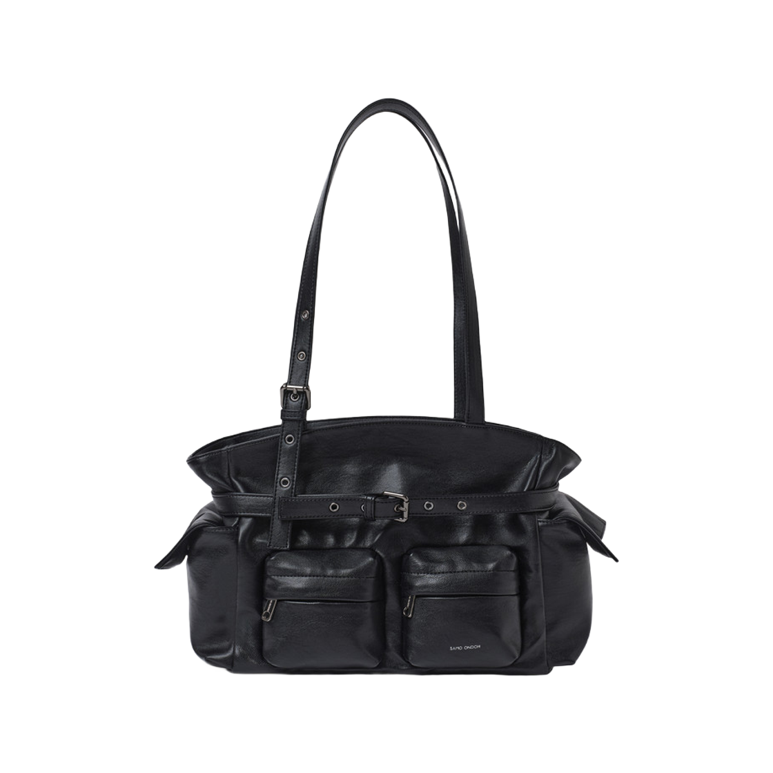 세이모 온도 포켓 코르셋 백 M 나파 블랙(Samo Ondoh Pocket Corset Bag M Nappa Black)