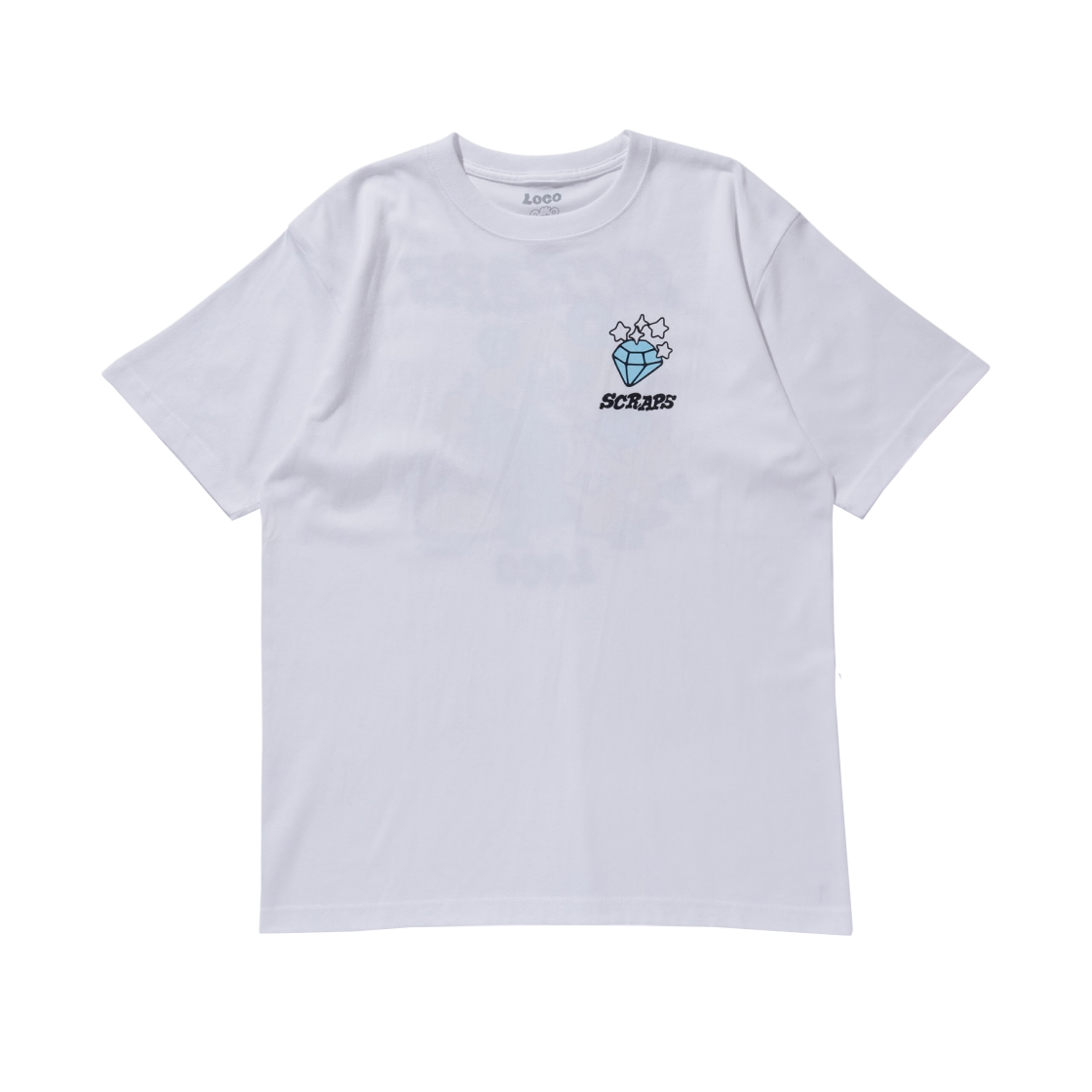 アイドル Verdy x Loco Scraps T-Shirt White VERDY x Loco Scraps Tee 