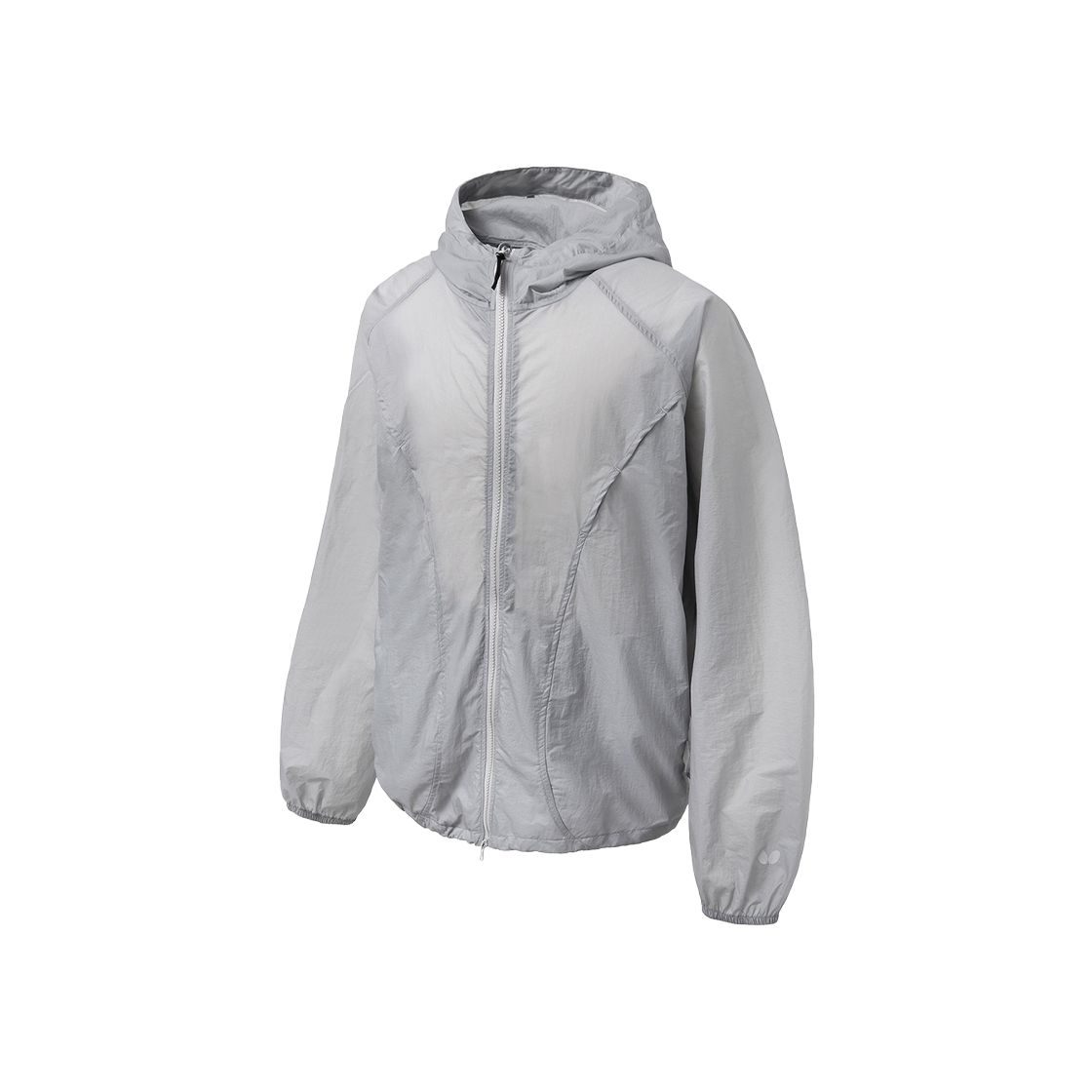 BFF1JK301ALG Butterfly Curveline Cap Hoodie Windbreaker Light Grey