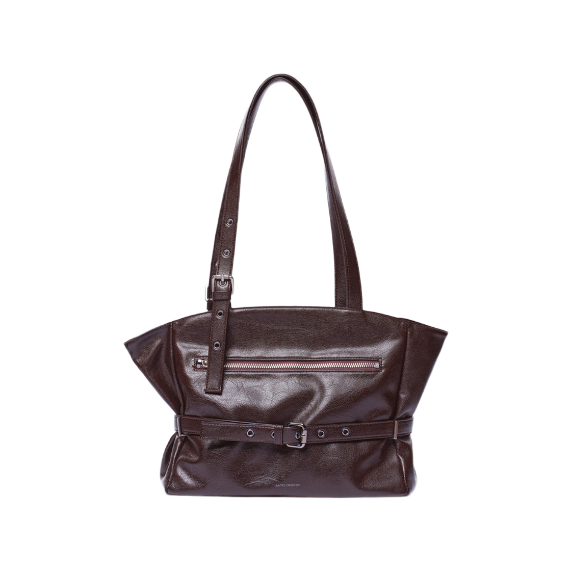 세이모 온도 코르셋 백 M 고트 초콜릿(Samo Ondoh Corset Bag M Goat Chocolate)