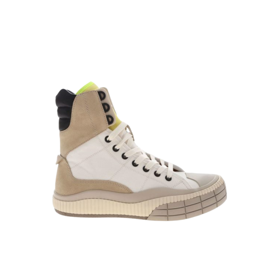 CHC20S300K3111 (W) Chloe Clint High-Top Sneakers Soft White