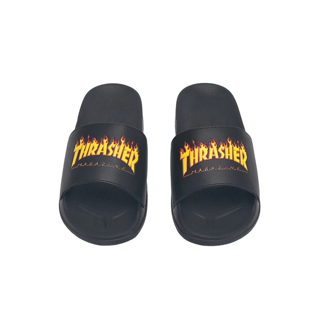 트레셔 플레임 슬라이드 블랙(THRASHER Flame Slide Black)
