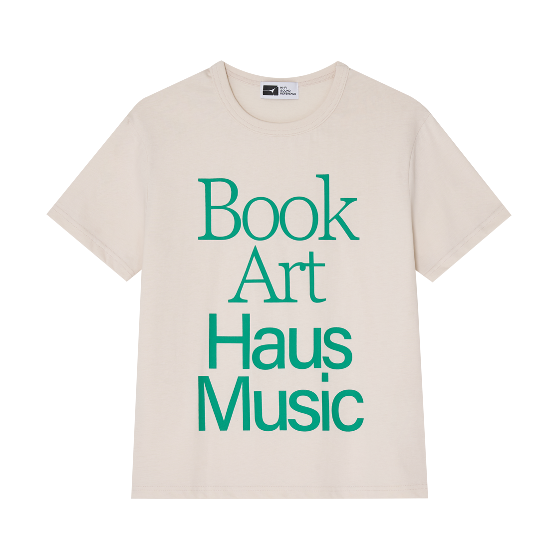 하이파이 사운드 레퍼런스 북, 뮤짘 티셔츠, 오프 화이트(Hifi Sound Reference Book, Musik T-Shirts, Off-White)