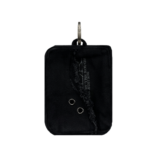 BLR2E04AC01-WBK BLR Curved Flap Denim Coin Pocket Washed Black (AAOA Edition)