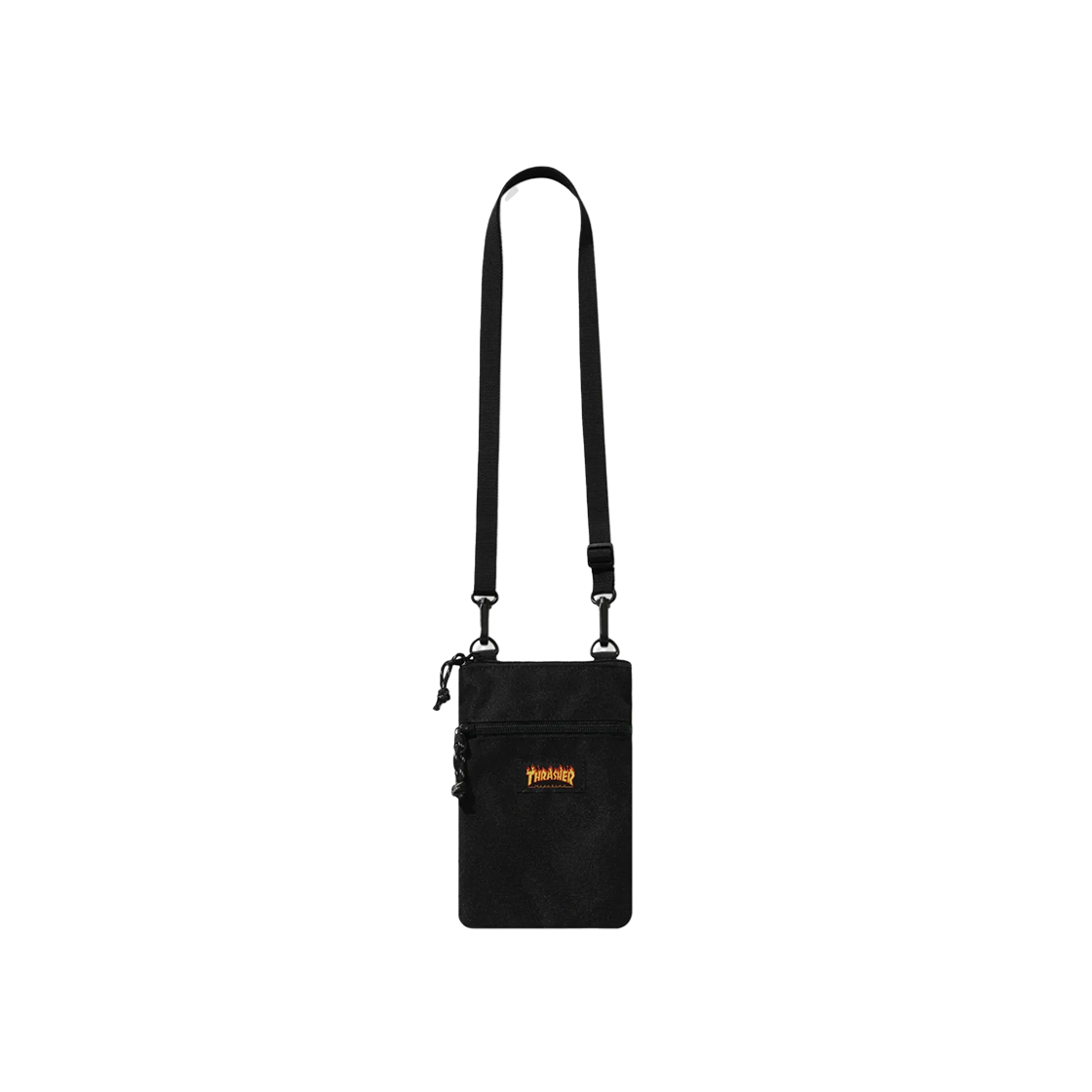 트레셔 숄더 파우치 블랙/레드(THRASHER Shoulder Pouch Black/Red)