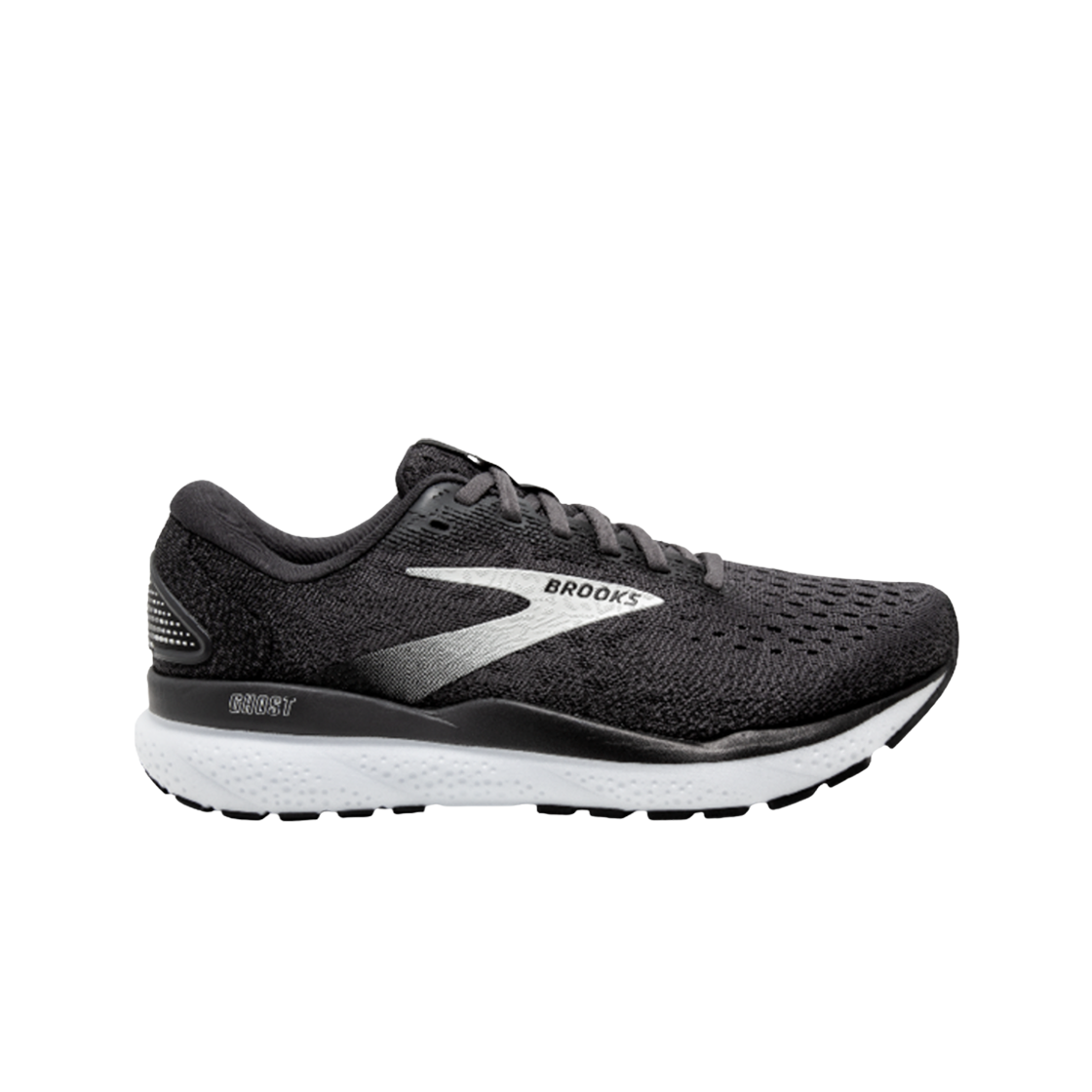 1104181D090 Brooks Ghost 16 Zero Grey - D Medium