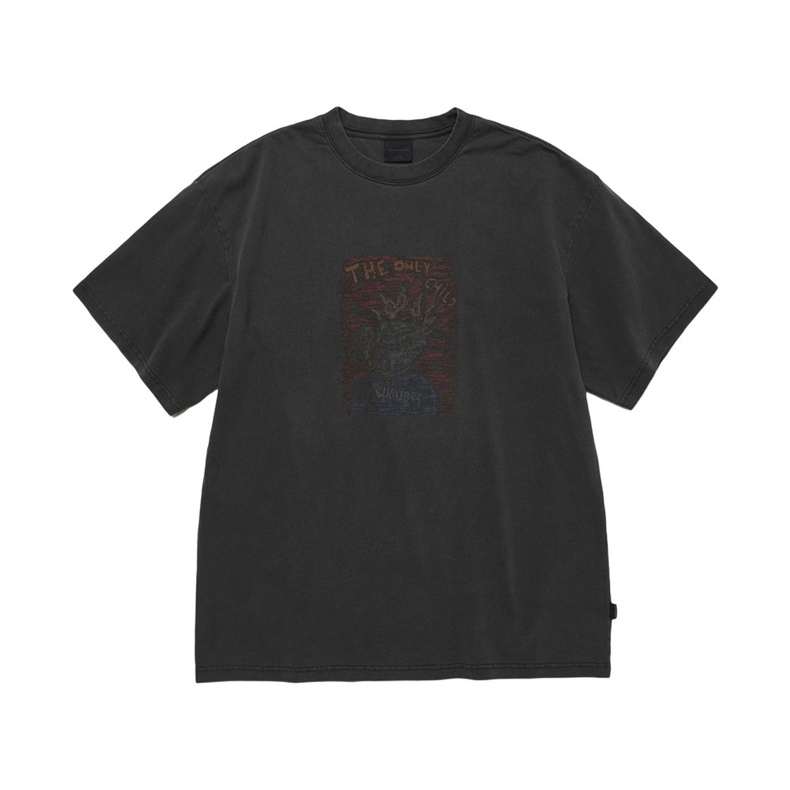 위캔더스 차일드 피그먼트 다이드 티셔츠 차콜(Wkndrs Child Pigment Dyed T-Shirt Charcoal)