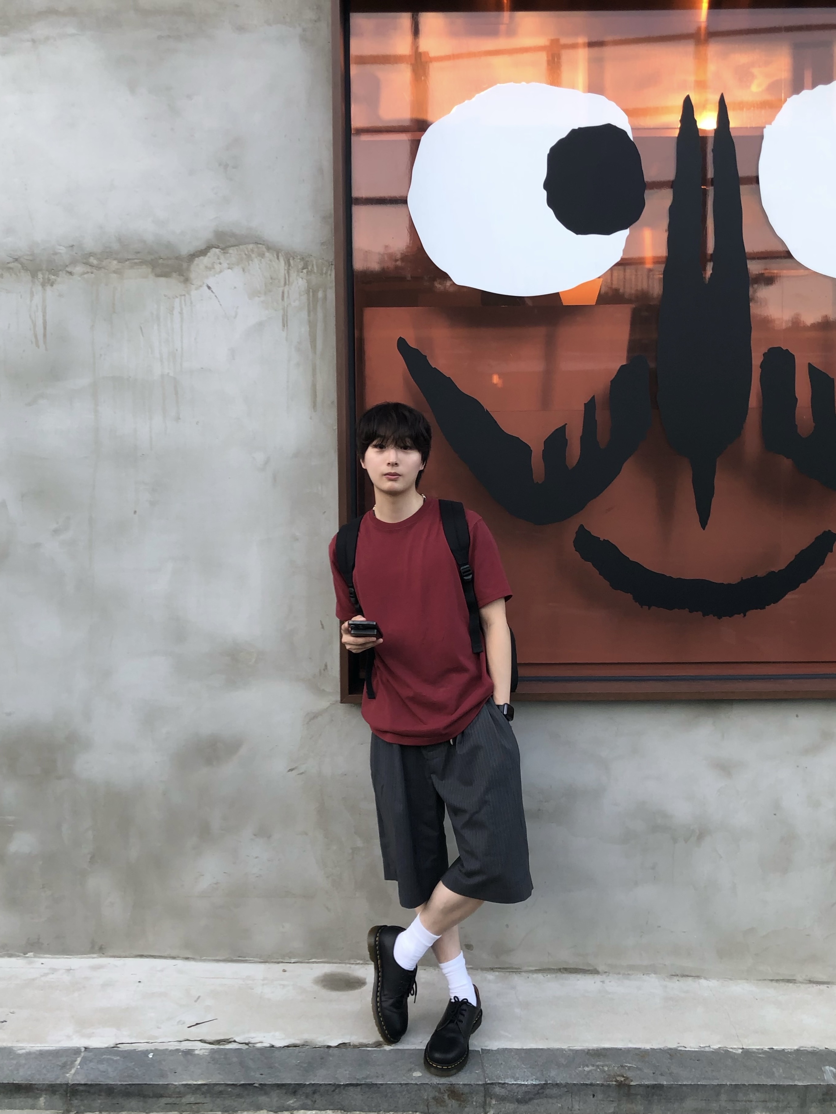 Dr. Martens 1461 Smooth Black 착용 스타일 - 1