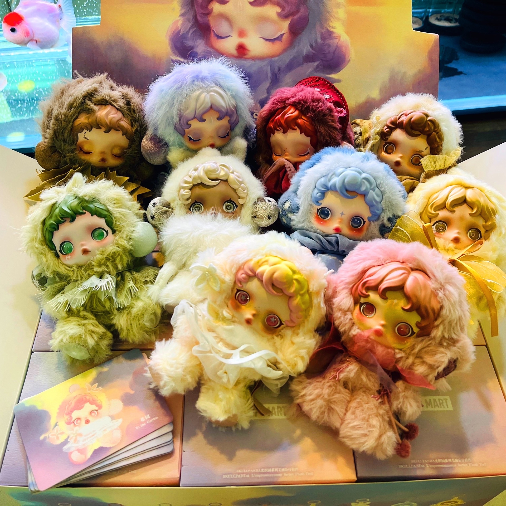 Pop Mart Skullpanda L’Impressionnisme Series Plush Doll (9 Blind Boxes) 착용 스타일