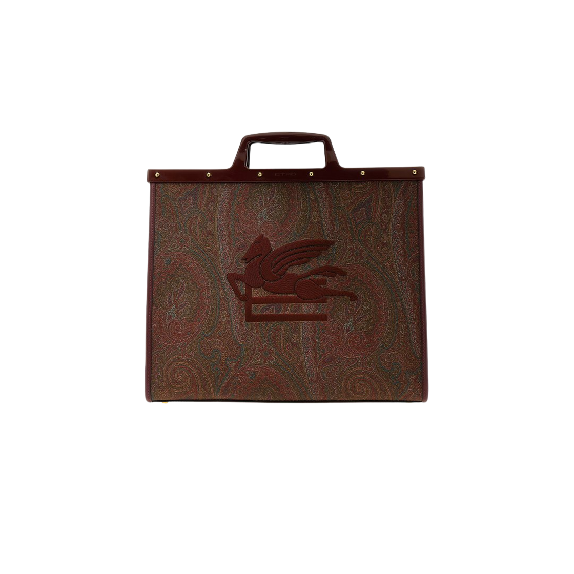 1P0387567600 Etro Love Trotter Medium Shopper Bag Bordeaux