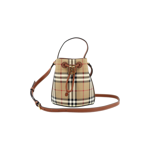 ITMD3NG9VN3C Burberry Check TB Bucket Bag 8073949