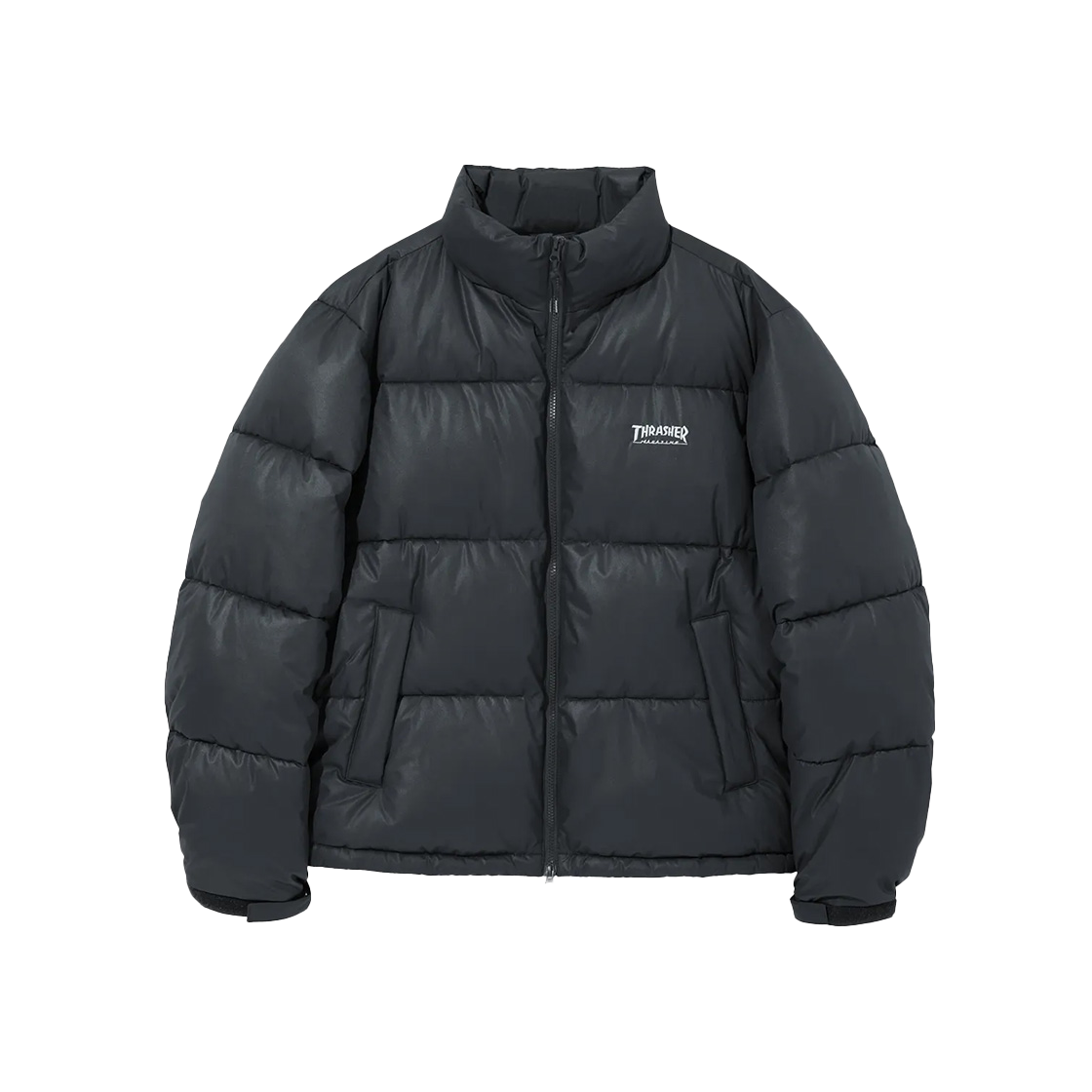 트레셔 엠보스 로고 숏 푸퍼 차콜(THRASHER Embossed Logo Short Puffer Charcoal)