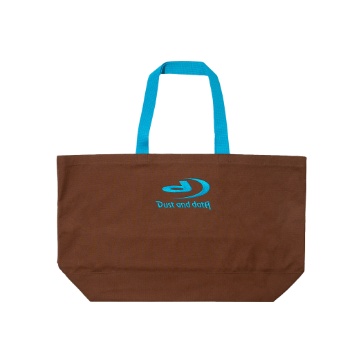 DD25AC43BROS Dust and Data Core Logo Tote Bag Brown