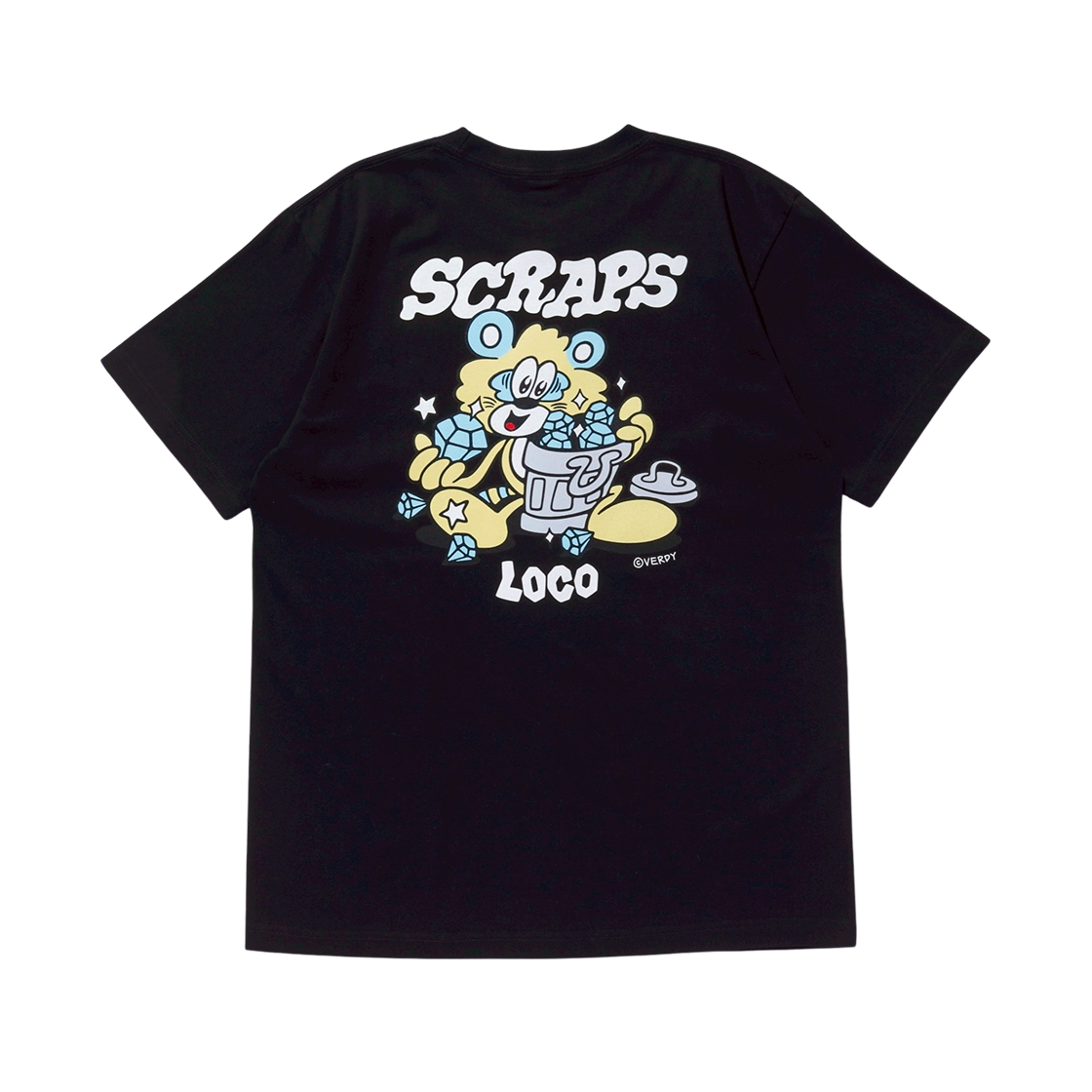 베르디 x 로꼬 스크랩스 티셔츠 블랙(Verdy x Loco Scraps T-Shirt Black)