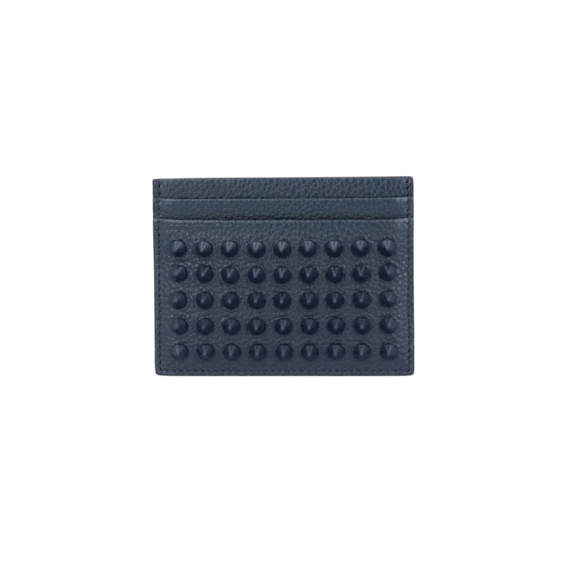 1175211U843 Christian Louboutin Kios Spikes Card Holder Navy