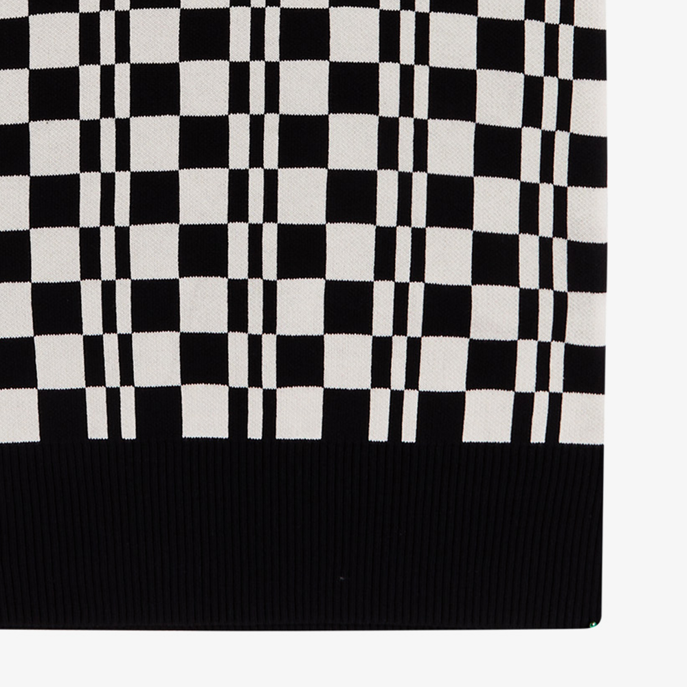 프레드페리 체커보드 니트 베스트 블랙 에크루(Fred Perry Chequerboard Knitted Vest Black Ecru) - 5