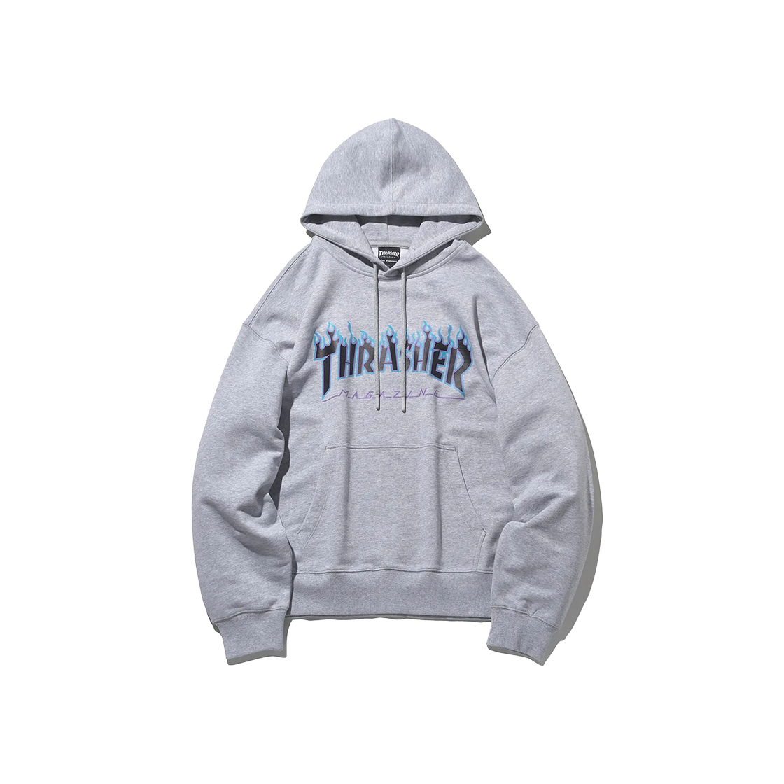 TR2401HD02MG THRASHER Flame Logo Hoodie Gray