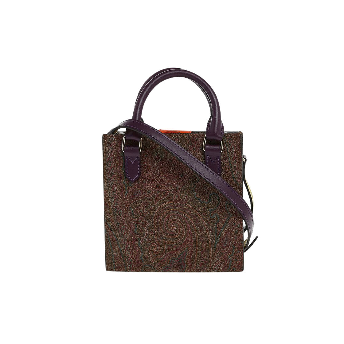 0I41380408000 Etro Paisley Shoulder Bag Brown