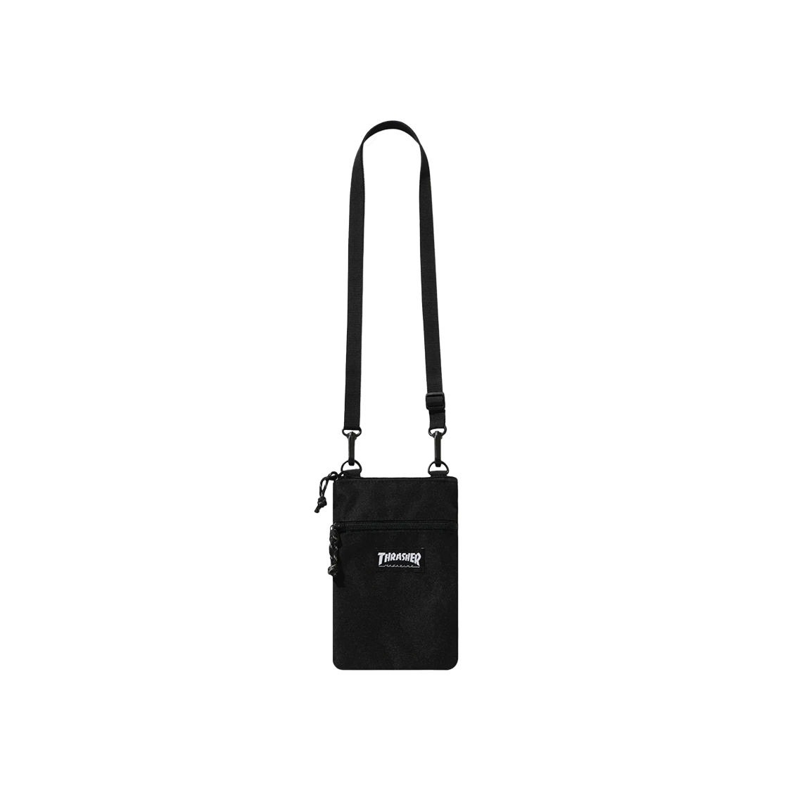 트레셔 숄더 파우치 블랙/화이트(THRASHER Shoulder Pouch Black/White)