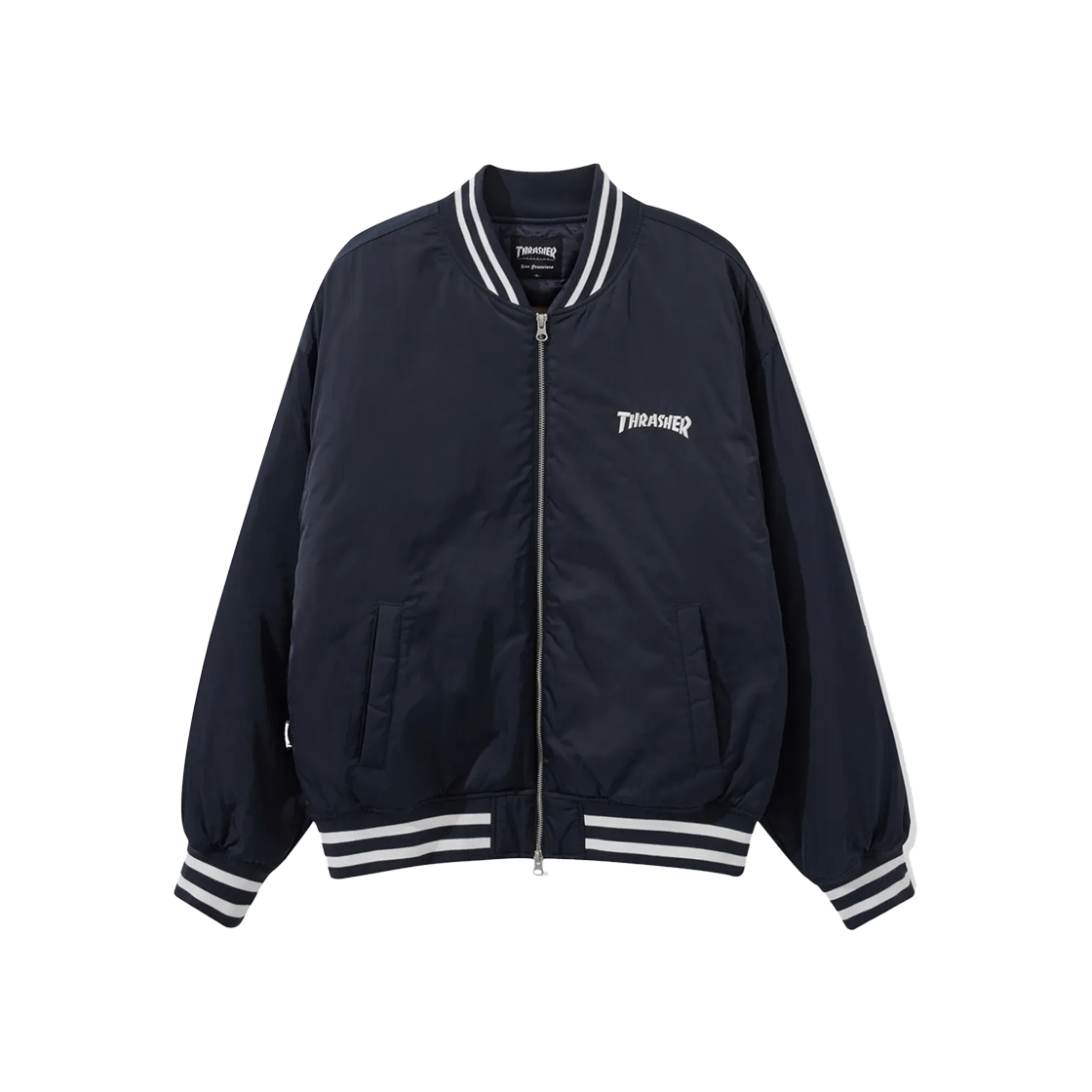 트레셔 매거진 스타디움 점퍼 네이비(THRASHER Magazine Stadium Jumper Navy)