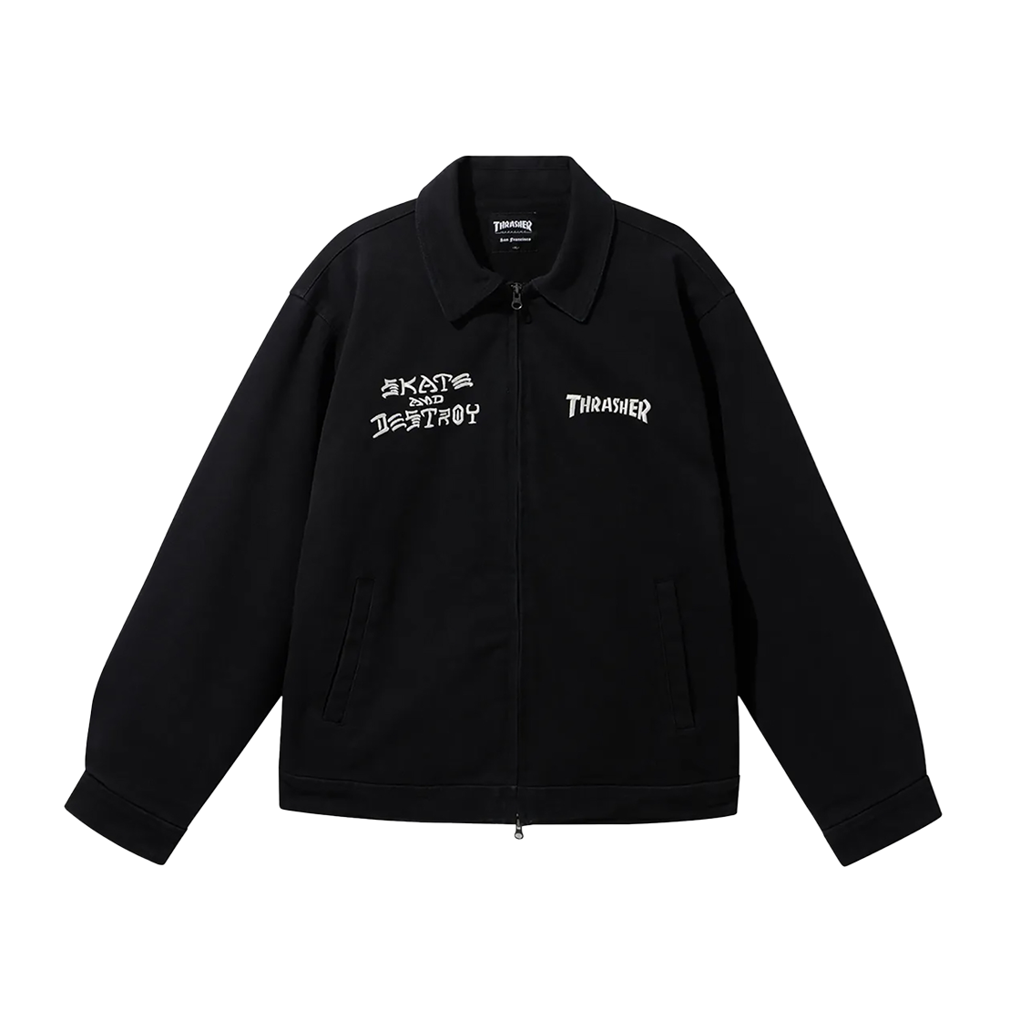 TR2404JK04BK THRASHER Pentagram Cotton Jacket Black