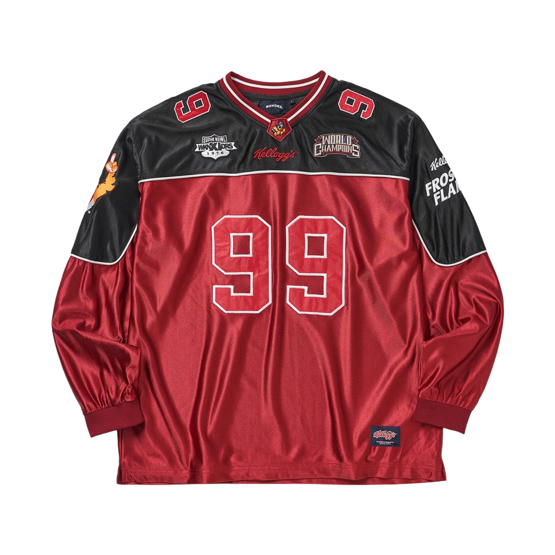위캔더스 x 켈로그 풋볼 저지 버건디(WKNDRS x Kellogg's Football Jersey Burgundy)