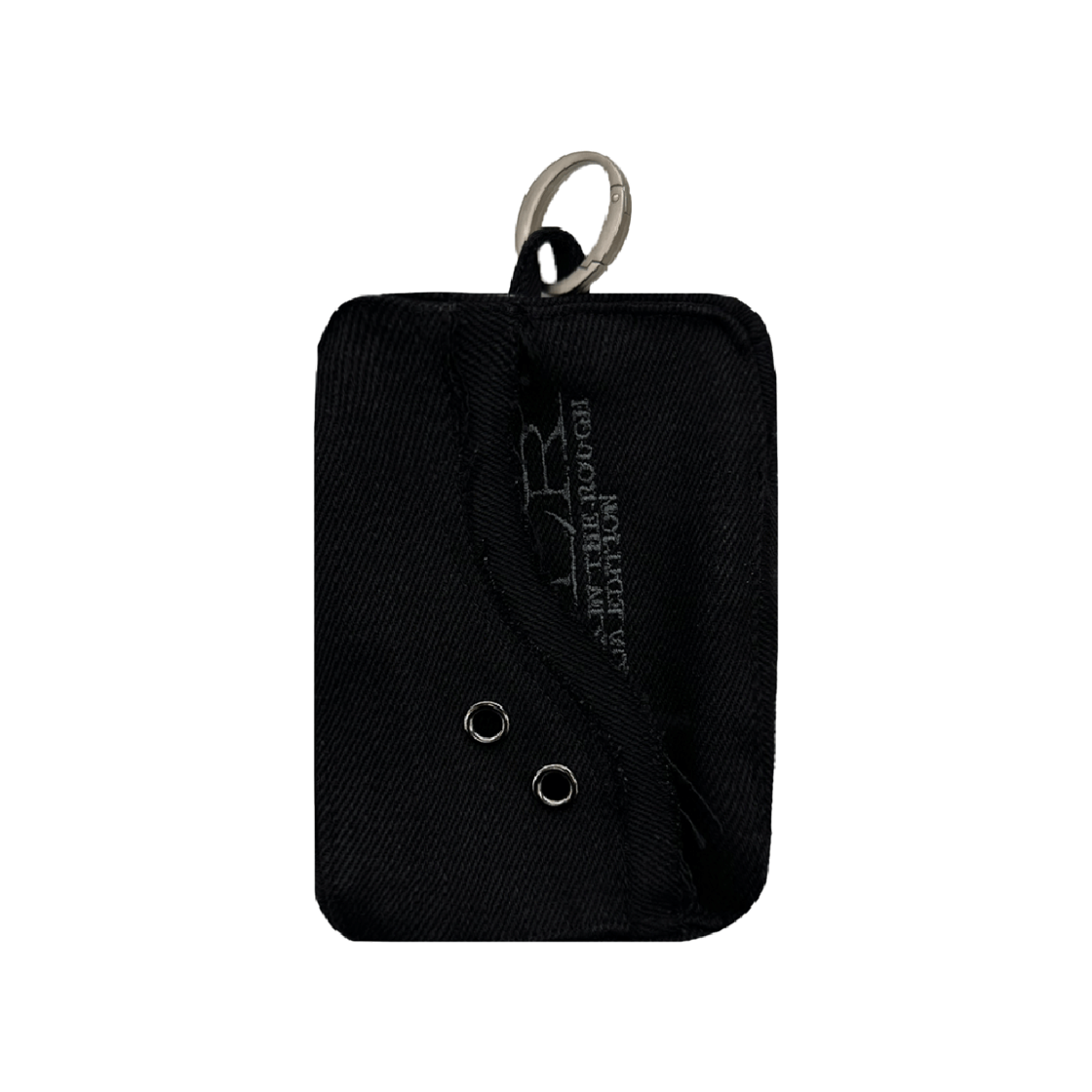 커브드 플랩  데님 코인 포켓 논-워시드 블랙 (AAOA Edition)(BLR Curved Flap Denim Coin Pocket Non-Washed Black (AAOA Edition))
