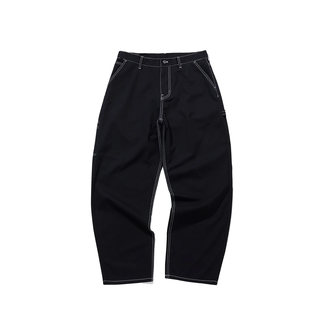 트레셔 스티치 플레임 로고 카펜터 팬츠 블랙(THRASHER Stitch Flame Logo Carpenter Pants Black)
