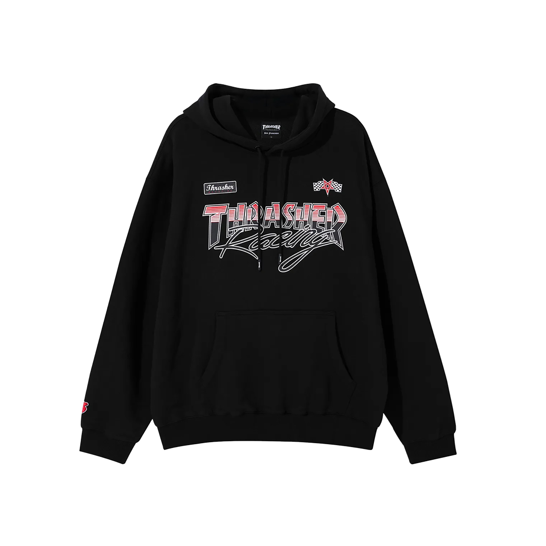 트레셔 레이싱 그래픽 후디 블랙(THRASHER Racing Graphic Hoodie Black) - 1