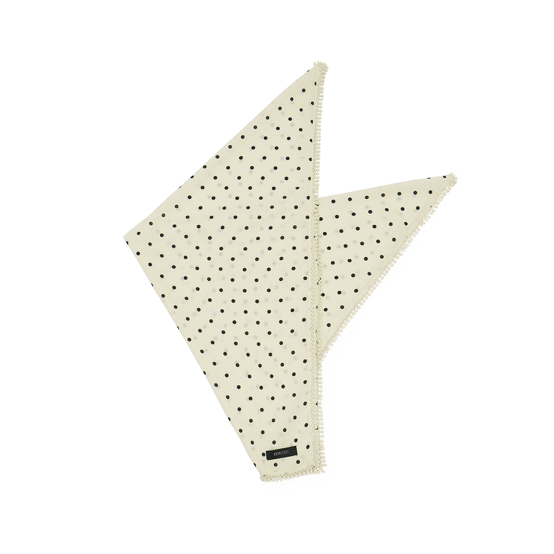 쿠키시 도트 레이스 스카프 - 아이보리(Kookeesee Dot Lace Scarf - ivory)