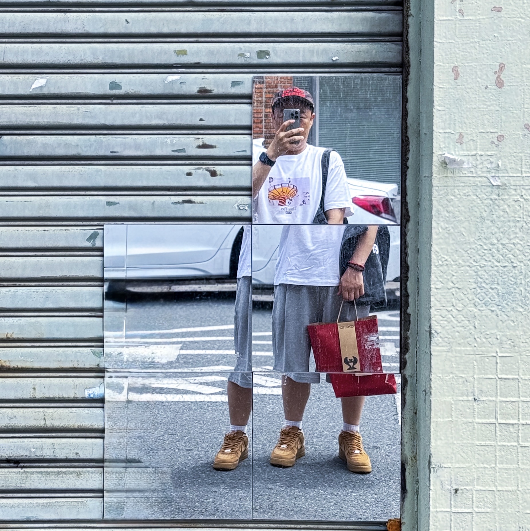Nike x Supreme Air Force 1 Low Flax 착용 스타일