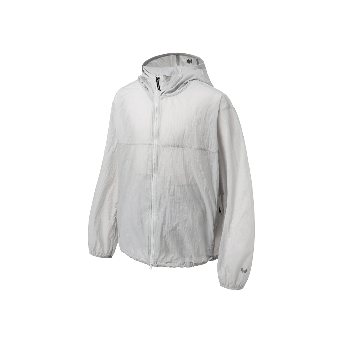 BFF1JK303ALG Butterfly String Hoodie Windbreaker Grey