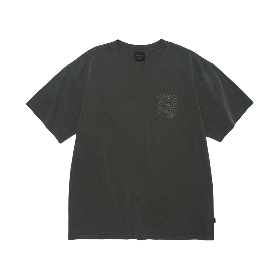 위캔더스 S-로고 티셔츠 차콜(WKNDRS S-Logo T-Shirt Charcoal)