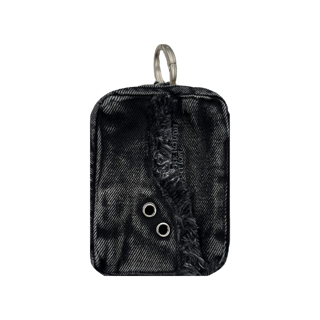 비엘알 커브드 플랩 데님 코인 포켓 스톤 워시드 (AAOA Edition)(BLR Curved Flap Denim Coin Pocket Stone Washed (AAOA Edition))