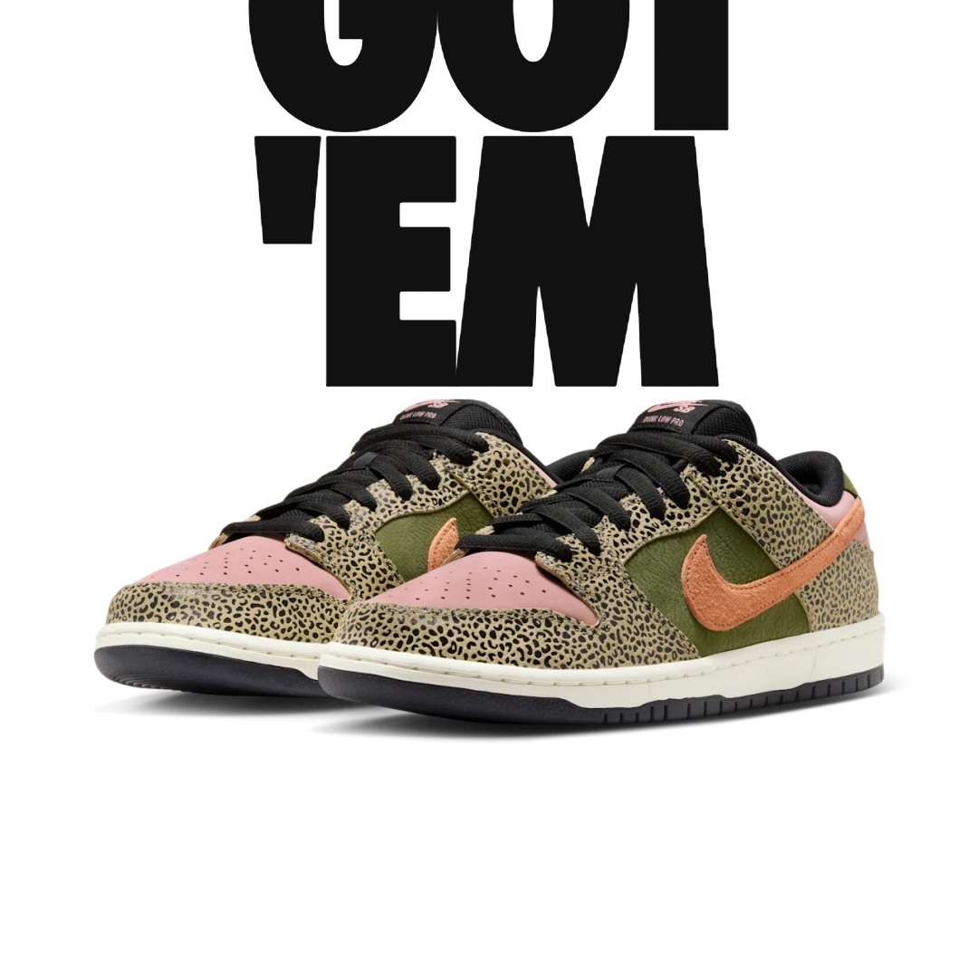 Nike x Arts-Rec Skateshop SB Dunk Low Pro Rust Pink and Rough Green 착용 스타일 - 7