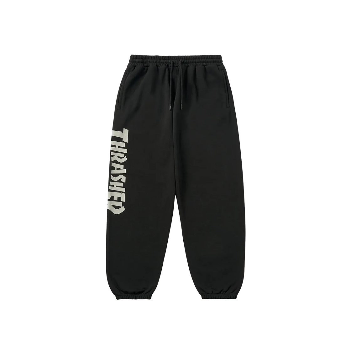 트레셔 매거진 로고 스웻 조거 팬츠 블랙(THRASHER Magazine Logo Sweat Jogger Pants Black)