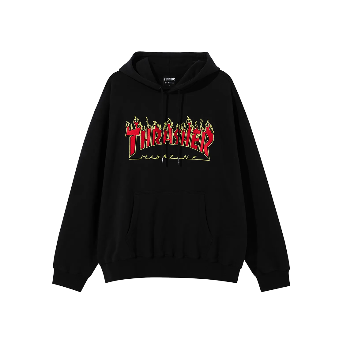 TR2403HD06BK THRASHER Outline Flame Logo Hoodie Black