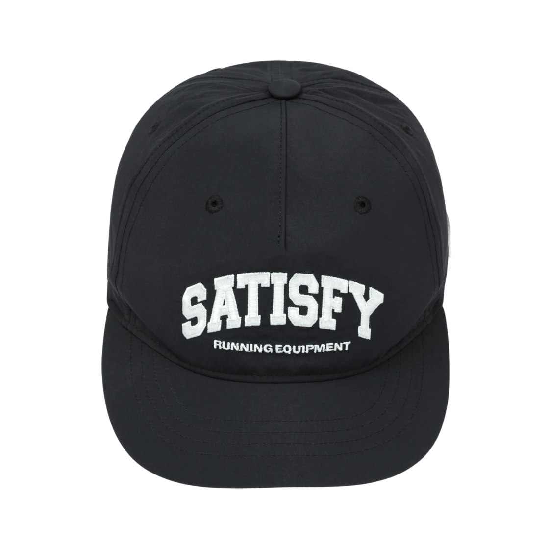 새티스파이 플라이트실크 핀치 캡 블랙(Satisfy Flitesilk 5-Panel Pinch Cap Black)